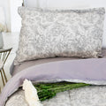 Comfort estampado gris con flores y colibrís