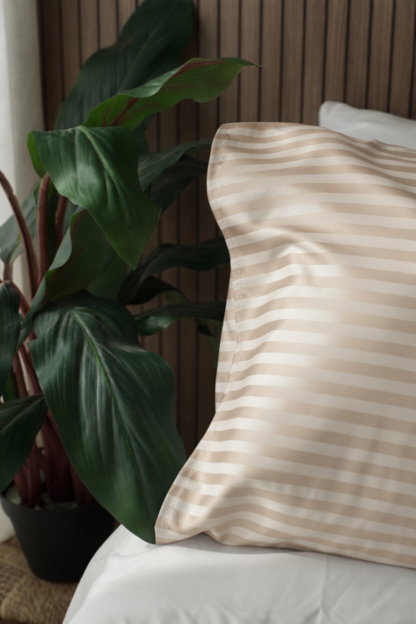 Juego de Sábanas Dobby Stripe Sahara