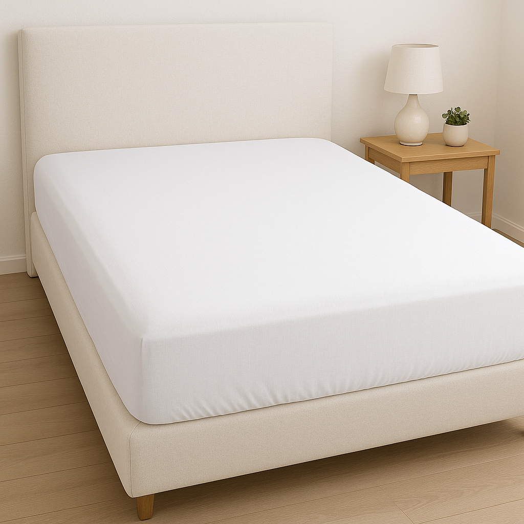 AJUSTABLE PARA CAMA SEMIDOBLE 251 HILOS SATEEN STRIPE..