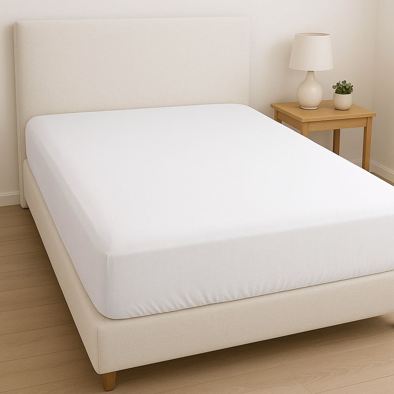 AJUSTABLE PARA CAMA SEMIDOBLE 250 HILOS SATEEN STRIPE