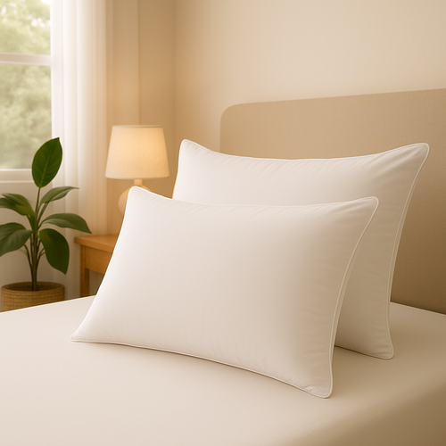 Set de 2 Almohadas Premium con Fibra Siliconada de 800g – Tela Embosada La mia Stanza