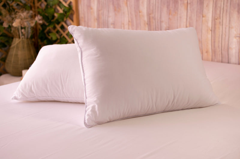 Set de 2 Almohadas Premium con Fibra Siliconada de 800g – Tela Embosada La mia Stanza