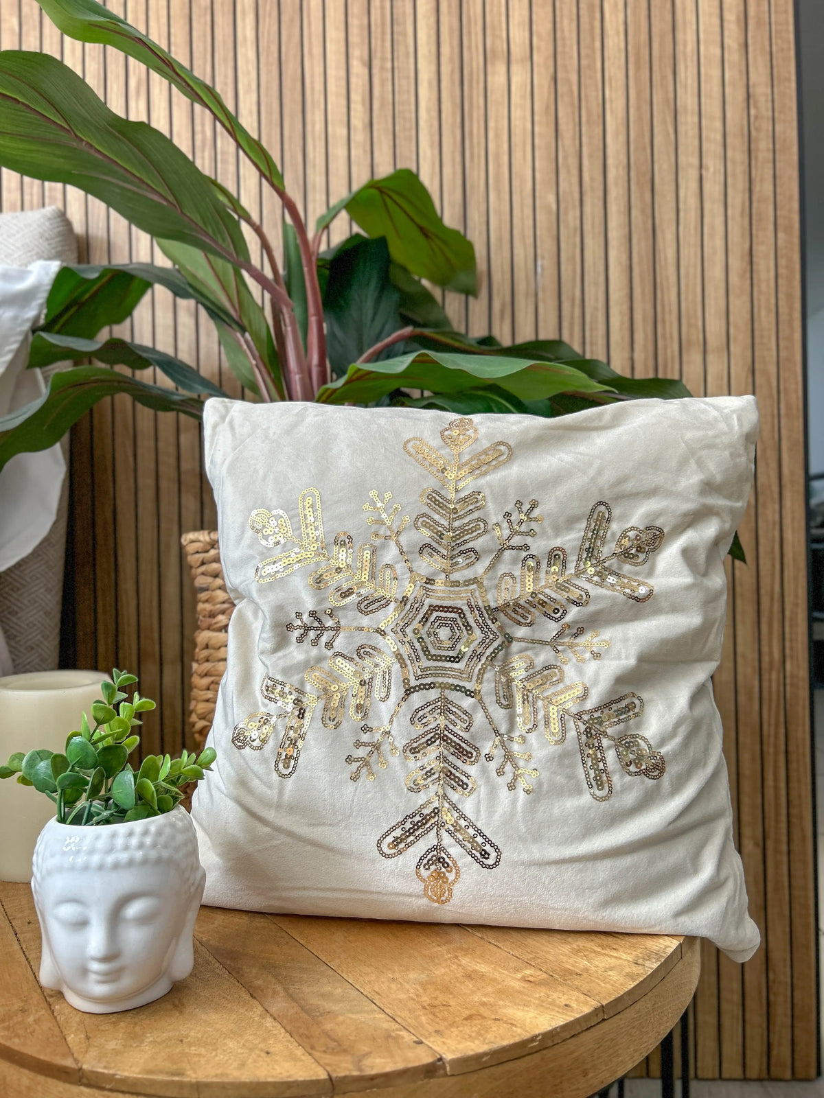 Cojìn Copos de Hielo Nórdico