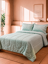 Comfort Brisa Texturizado + Funda Sham Con Pespunte