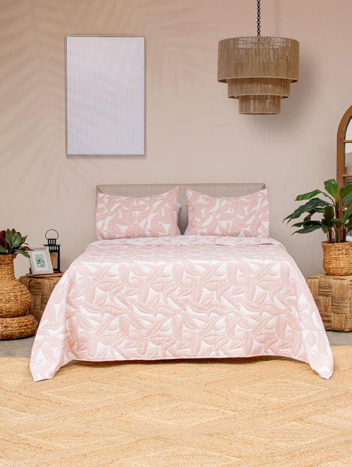 Cubrecama Jacquard Coral Rosa La mia Stanza