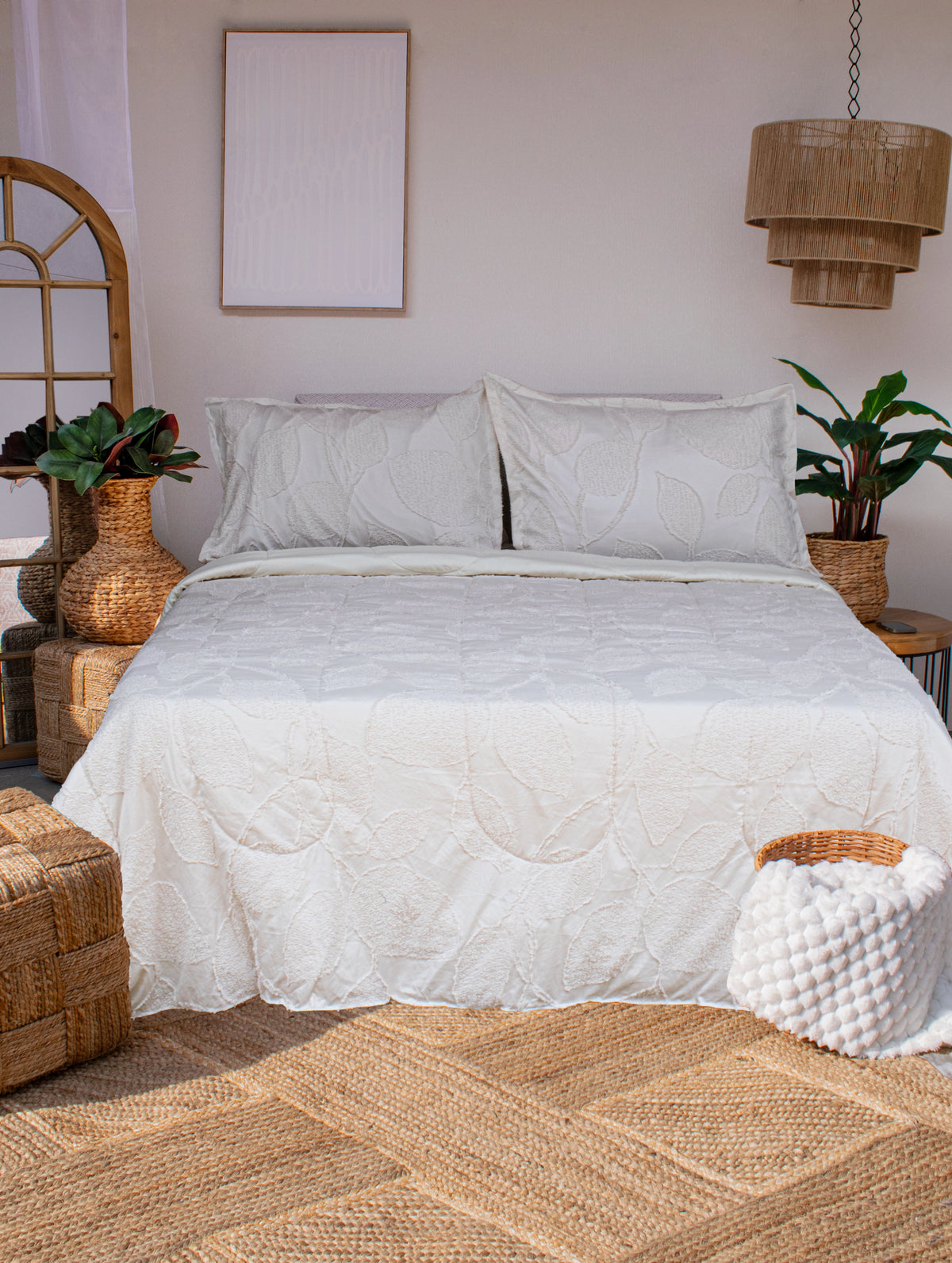 Comforter Jacquard Memoria de Lino