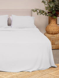 Juego de Sábanas Blancas Éter de Bambú La Mia Stanza