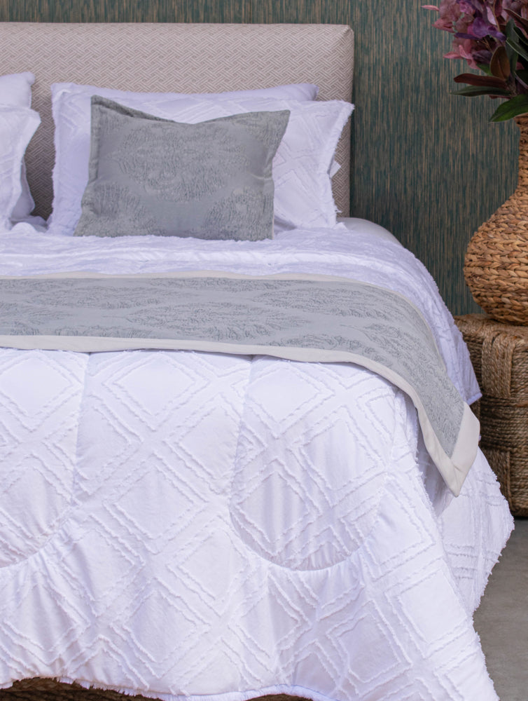 Pie de cama Jacquard + 2x forro cojin