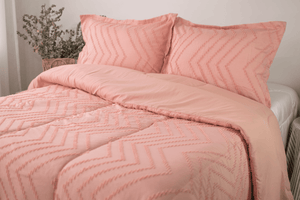 Comfort texturizado doble faz rosa La mia Stanza