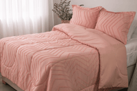 Comfort texturizado doble faz rosa