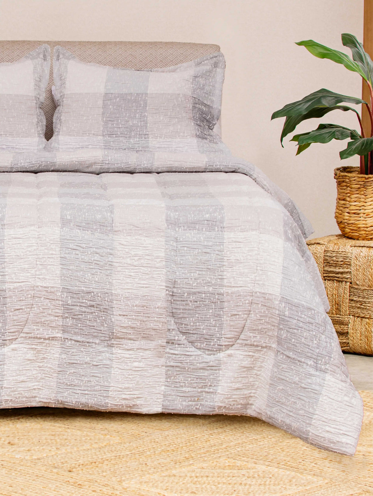 Comforter Jacquard Cielo Óptico 100% Algodón