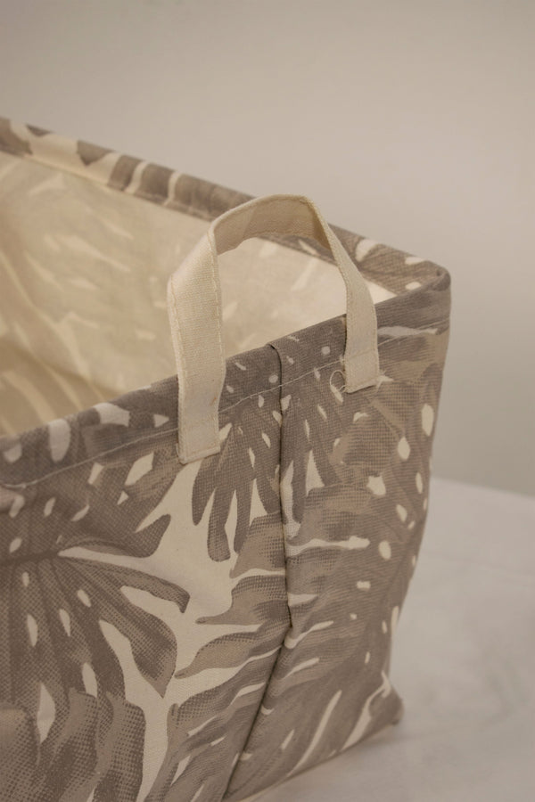 Canasta rectangular con hojas La mia Stanza