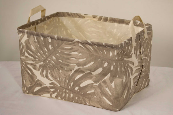 Canasta rectangular con hojas La mia Stanza