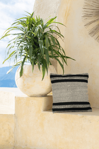 Cojín Líneas Beige y Gris La mia Stanza