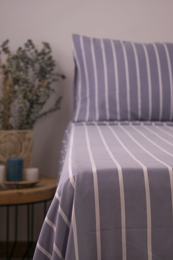 Juego de sábanas catiónicas azul y blanco La mia Stanza