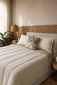 Quilt Comforter Jacquard Duna Marfil