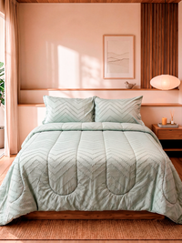Comfort Brisa Texturizado + Funda Sham Con Pespunte