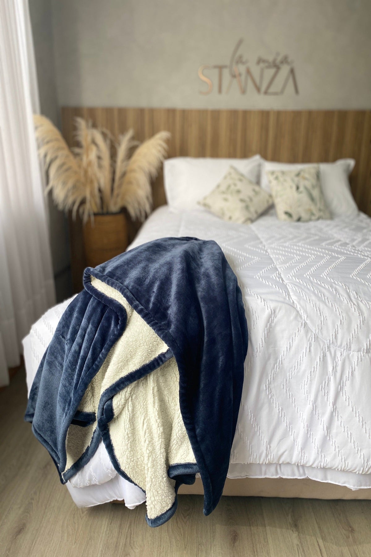 Manta cobija ovejera azul La Mia Stanza